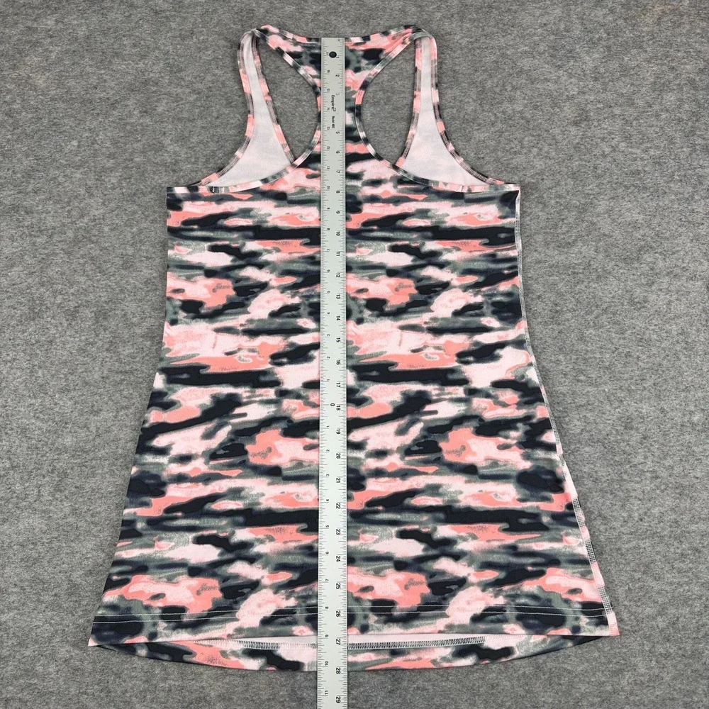 Lululemon Cool Racerback Wamo Camo Barely Pink‎ Womens 10